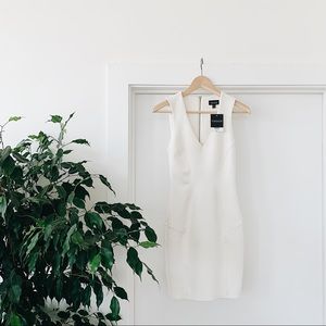 Topshop White Scuba Dress